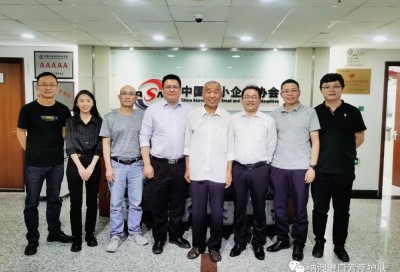纳澳集团董事长丁振柱一行到访中国中小企业协会